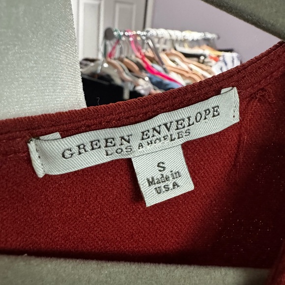 Green Envelope top like new size S. - Picture 4 of 4